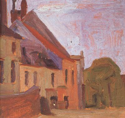 Houses on the Town Square in Klosterneu-burg (mk12), Egon Schiele